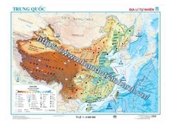 Bản đồ Trung Quốc - Địa lý tự nhiên